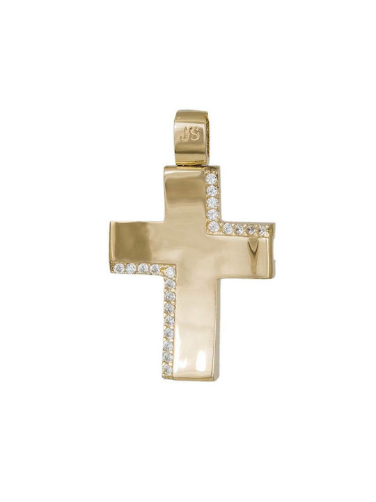 Damen Gold Kreuz 14K