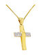 Women's Gold Cross 14K with Chain