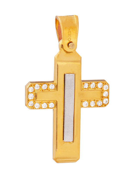 Damen Gold Kreuz 14K