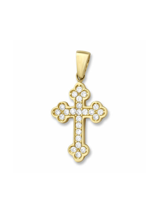 Damen Gold Kreuz 14K