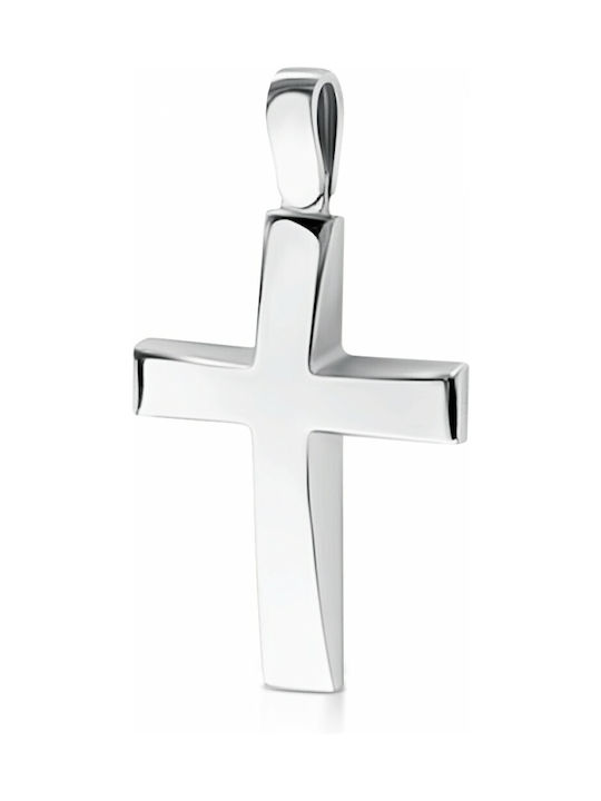 White Gold Cross 14K