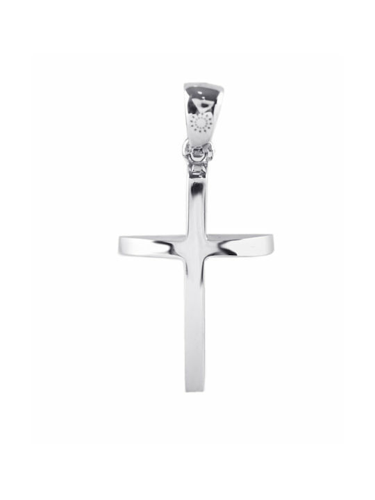 White Gold Cross 14K