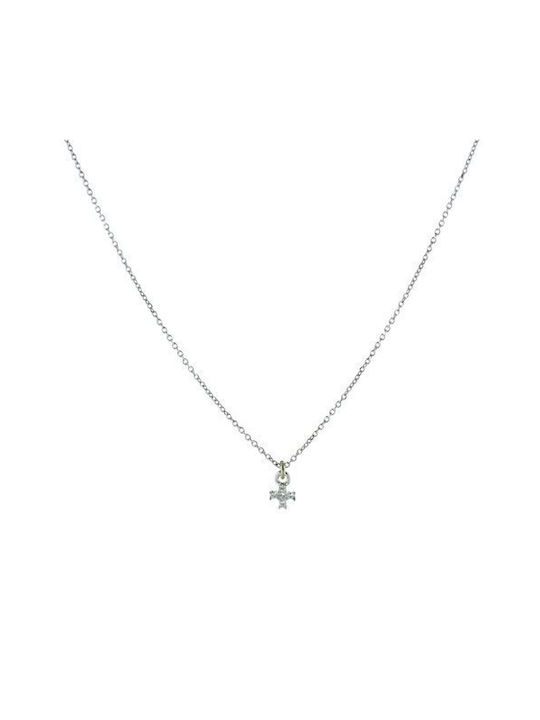 Kreuz aus Silber mit Kette