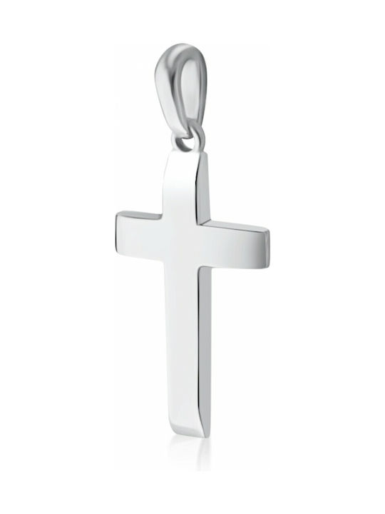 White Gold Cross 14K