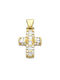 Femeiesc Aur Cruce 14K