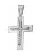 White Gold Cross 14K