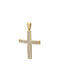 Damen Gold Kreuz 14K