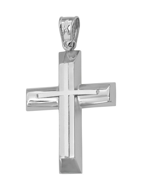 White Gold Cross 9K