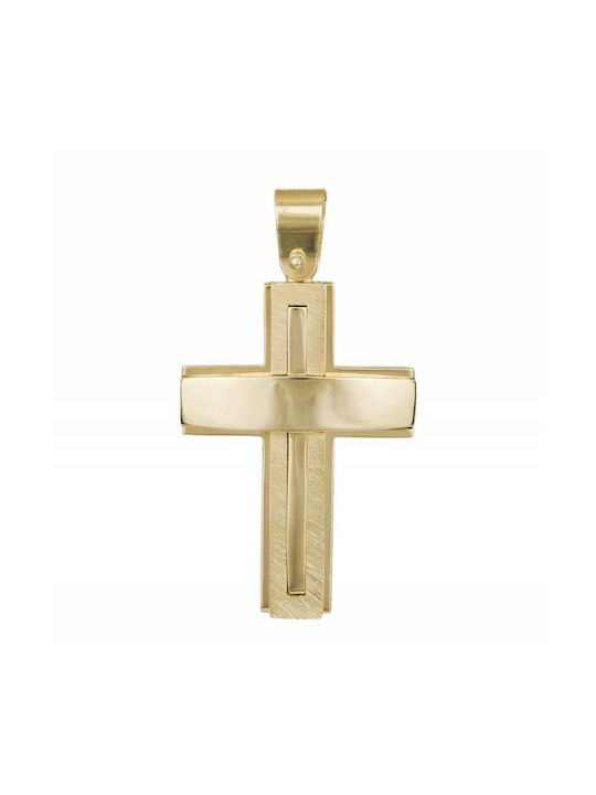 Herren Gold Kreuz 14K