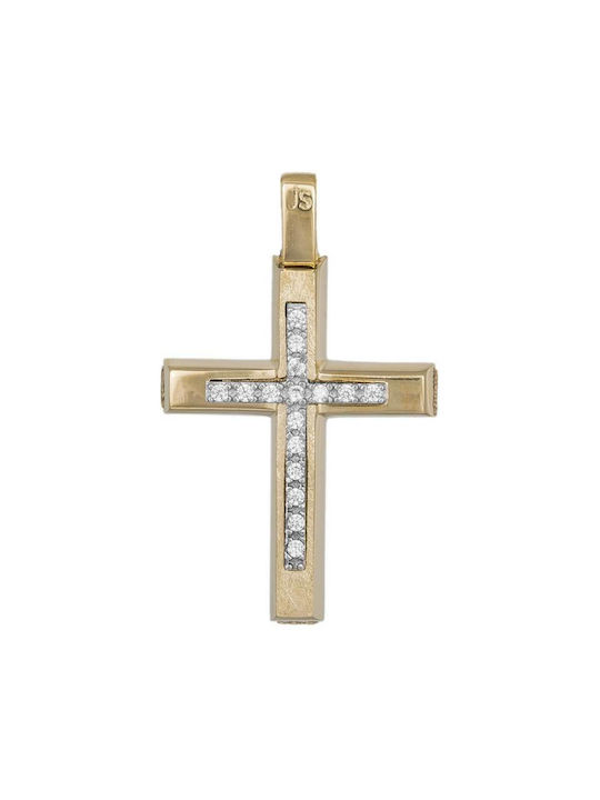 Damen Gold Kreuz 14K