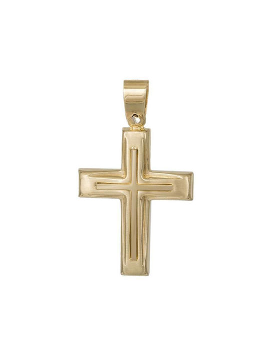 Herren Gold Kreuz 14K