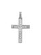 Women's White Gold Cross 14K