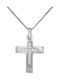 Women's White Gold Cross 14K with Chain