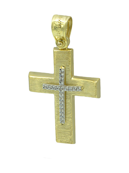 Femeiesc Aur Cruce 14K