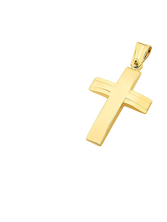 Herren Gold Kreuz 14K