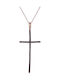 Women's Rose Gold Cross 14K