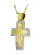 Damen Gold Kreuz 14K