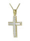 Femeiesc Aur Cruce 14K