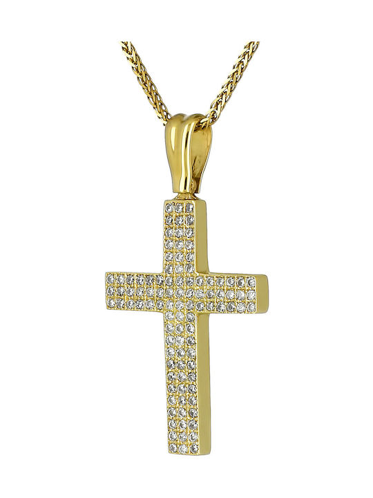 Femeiesc Aur Cruce 14K