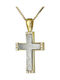 Damen Gold Kreuz 14K