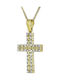 Femeiesc Aur Cruce 14K