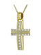 Femeiesc Aur Cruce 14K