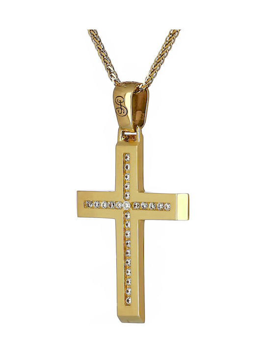 Femeiesc Aur Cruce 14K