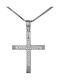 Women's White Gold Cross 14K