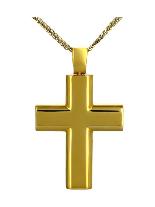 Herren Gold Kreuz 14K