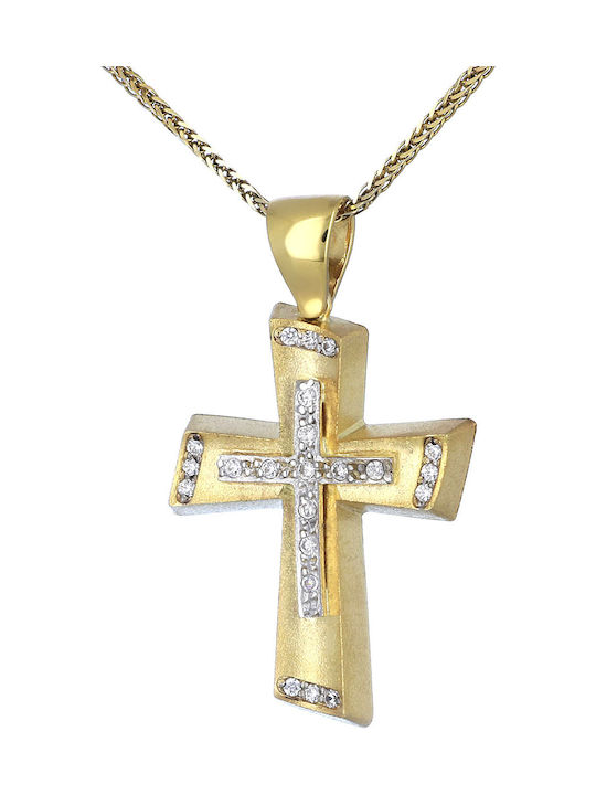 Femeiesc Aur Cruce 14K