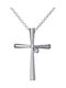 Women's White Gold Cross 14K