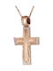 Women's Rose Gold Cross 14K