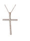 Women's Rose Gold Cross 14K