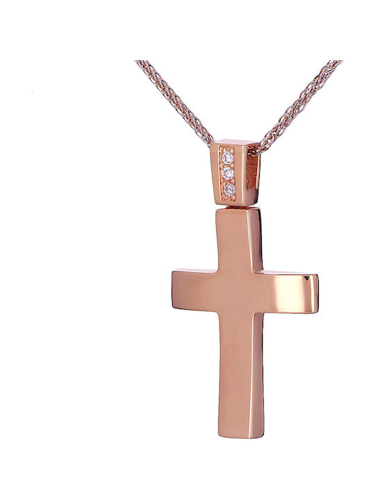 Roségold Kreuz 18K