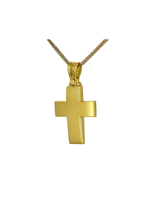 Herren Gold Kreuz 18K