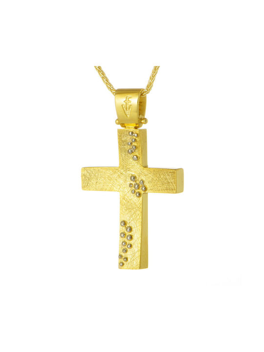 Damen Gold Kreuz 14K