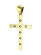 Women's Gold Cross 14K Double Sided