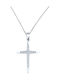 Women's White Gold Cross 14K with Chain