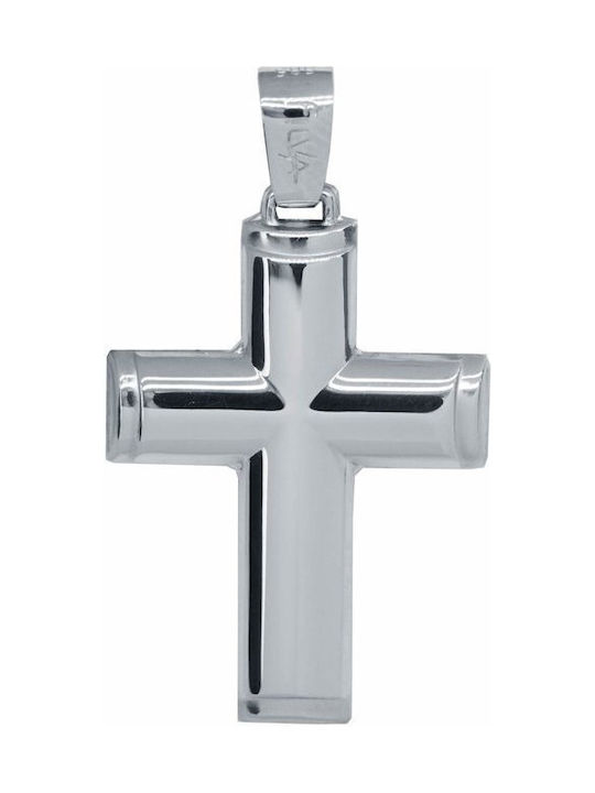 White Gold Cross 14K