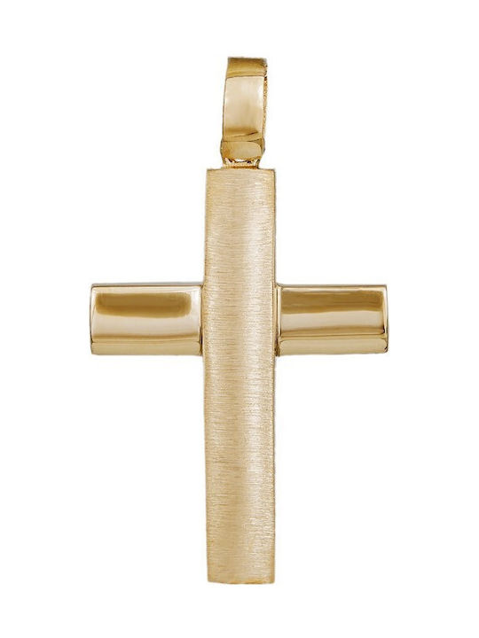 Herren Gold Kreuz 14K