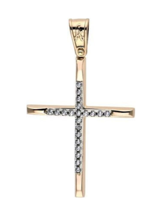 Femeiesc Aur Cruce 14K