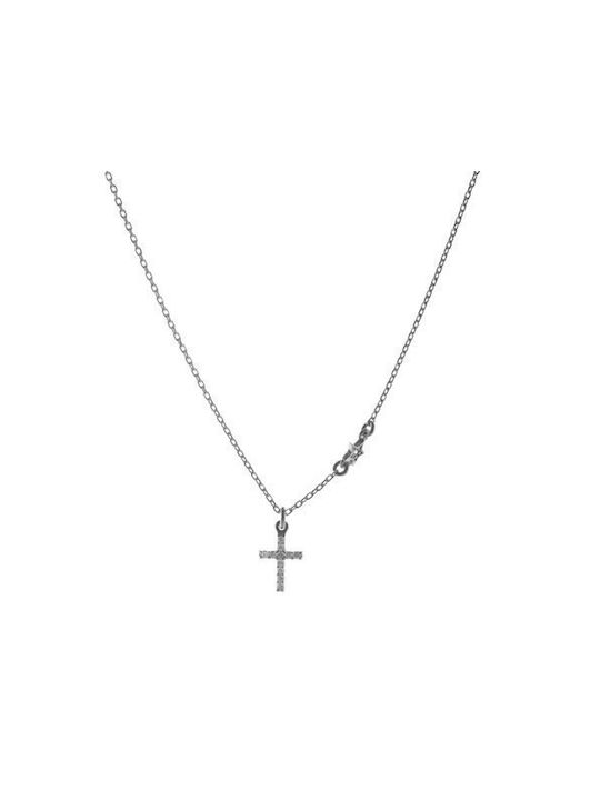 Kreuz aus Silber mit Kette