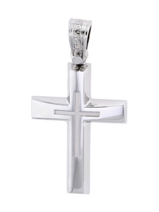 White Gold Cross 14K