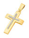 Damen Gold Kreuz 14K