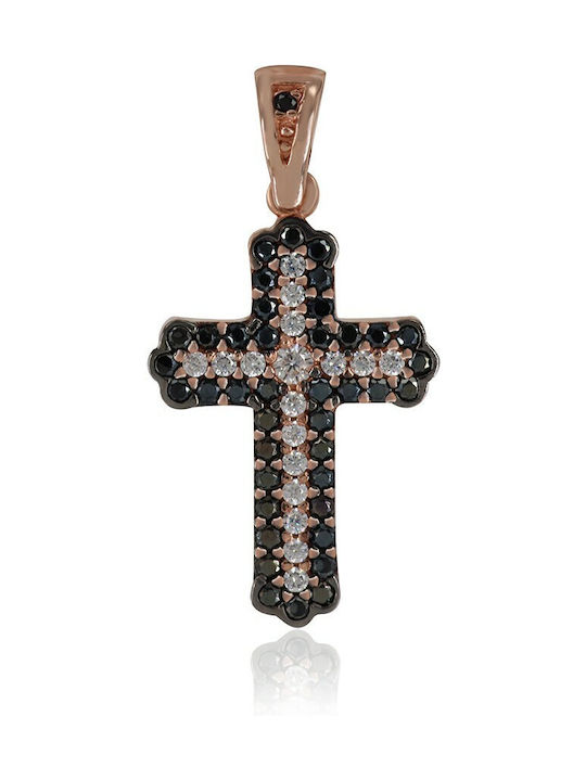 Damen Roségold Kreuz 14K