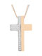 Women's White Gold Cross 14K