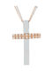 Women's White Gold Cross 14K