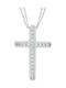 Women's White Gold Cross 14K