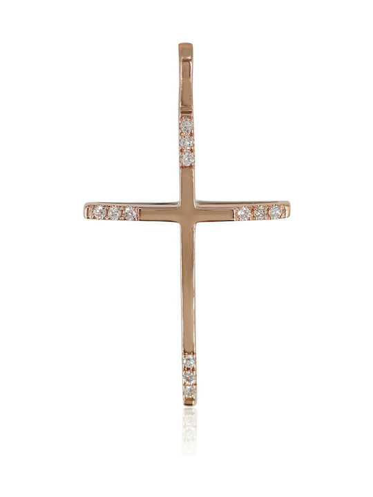 Damen Gold Kreuz 18K