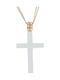 Women's White Gold Cross 14K